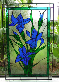 Dekorativinis vitraas Irisai